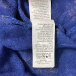 Lucky Brand Whimsical  Maxi Dress Blue Festivals Boho Floral Slit Front XS Photo 8