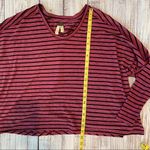 Free People We the Free Striped Oversize Tee Shirt. Size XSmall. Photo 6