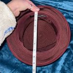 Jacques Le Corre Paris Burgundy Woven Hat – Made in France 🎀 Red Photo 3