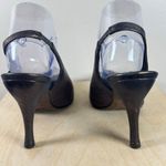 VTG Couture Donald J Pliner Slingback Heels Made in Italy Leather 90s Classic Size 7.5 Photo 9
