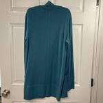 Athleta Pranayama Wrap Cardigan Women's Size Medium Coastal Teal Modal Pockets Photo 3