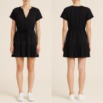 Grey State Black Short Sleeve Drawstring Mini Dress Women’s Size L NWT Size L Photo 1