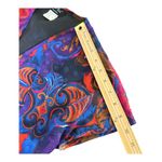 Diane Freis Vintage 80s‎ Blouse Colorful Floral Abstract Tunic Top Size M Artsy Green Size M Photo 7