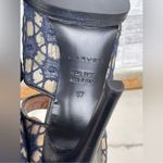 Carven Mesh and Lace open toe heels size 37/7 Blue Photo 7