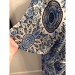 Torrid Blue Print Long Kimono Shrug Bolero Duster Kaftan Open Front 0 Photo 2