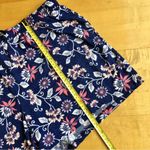 Floral, Lightweight, Flowy Lounge Shorts, Blue, Pink, White, Size 16 Blue Photo 9
