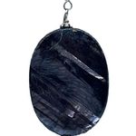 Vintage Sterling Silver Y Necklace Pearls Quartz Iridescent Adjustable 17" Choke Photo 1