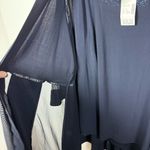 Catherines NWT  2 Piece Starburst Shimmer Tank/Cardigan Sheer Navy Size 26W Photo 8