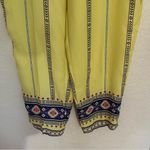 Soft Surroundings Laguna Boho Bohemian Crop Pants Yellow Women’s Size Large Photo 8