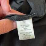 Emma & Michele Black White Crochet Lined Summer Lightweight Knee Casual Dress Halter Top Medium Photo 6