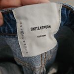 One Teaspoon Jeans Messed Up Saints Boyfriend Johnny Blue Denim Distressed Photo 8