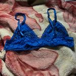 Royal blue LG floral lace bralette Photo 2