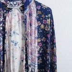 Anthropologie Darn Good Yarn Oversized Floral Lightweight Cardigan Photo 2