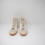 NEW Dolce Vita Zohara Genuine Leather High Top Lace Up Sneakers Shoes White 11 Photo 1