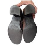 Matisse Brown Leather Beige Suede Shearling Lined Block Heel Tall Boots 9.5 Photo 4