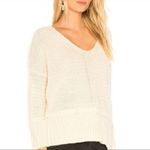 Majorelle Revolve Women Rib Knit Long Sleeves V-Neck Sweater in Cream XS Photo 4