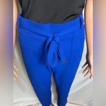 NYCC Ankle Crop Pants W/ Belt Size 12P Royal Blue, Pockets, Pull On Blue Photo 1