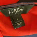 J.Crew Rugby Stripe Top Womens Sz Small Red Black Wide Stripe Boatneck Preppy Photo 5