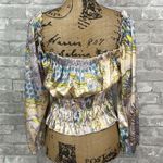 Akira Satin Off Shoulder Floral Top Photo 3