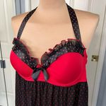 Torrid Black & Red Sexy Polka Dot Babydoll Chemise Lingerie Photo 1