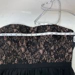 AQUA  black cocktail lacy corset mini dress milkmade dress barbiecore  Sz 10 Photo 12