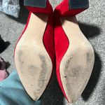 Chelsea and Violet  Red Ankle Bootie Velvet Size 8.5M Photo 2