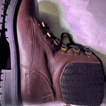 Cougar Brown Leather Combat Boots Size 8 Photo 11