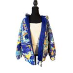 Dolls Kill  Care Bears Puffer Jacket Quilted Hooded Rainbow Y2K Rave Sz XS Photo 11