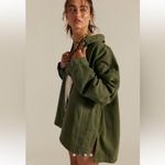 Free People  Madison City Oversized Denim Jacket Adventurer Wash Size L NEW Photo 7