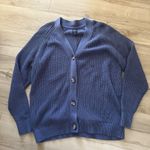 Gap Women's Soft Knit Button Front Relaxed Fit Cardigan Blue Size XXL Photo 4