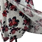 Vera Wang Simply Vera  X-Large Sweater Top Floral Long Sleeve Stretch Draped Neck Photo 1