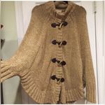 Michael kors poncho zipper sweater cape size large Tan Photo 0