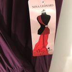 Nina Leonard  Deep Purple Maxi Dress Photo 5