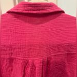 Love Note Love Notes Hot Pink Gauze Button Front Crop Top Size M Photo 7