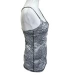 Lululemon Power Y Tank Top Luon Spray Jacquard White Black Women’s Size 6 Photo 3