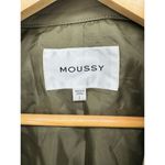 Moussy Trench Coat Military Line Sash Belt Green Embroidered Streetwear Gorpcore Size M Photo 3