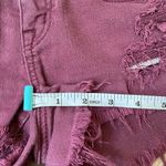 American Eagle  burgundy cut off jean shorts ~ stretch ~ women’s size 0 Photo 9