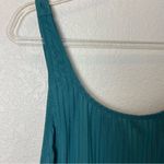 Teal Ribbed Belted Swimsuit Size XL Green Photo 2