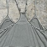 Full Tilt Essentials by  Racerback Striped Black & White Top Photo 7