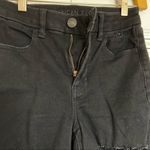American Eagle  Jeans Curvy Distressed High Rise Jeggings Black Size 2 Photo 4