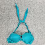 Victoria's Secret  Bombshell Bikini Top‎ Womens A Cup Teal Blue Padded Push Up Bra Photo 3