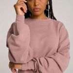 Good American  oversized crew sweatshirt dusty mauve Photo 0