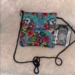 Unique Batik Floral Embroidered Crossbody Bag Green Photo 0
