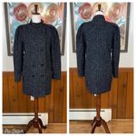Darling Vintage 1980s New York Girl Striped Wool Tweed Coat! Photo 1