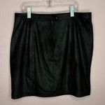 Free People  Rumi Ruched Faux Leather Mini Skirt. Size M Photo 4