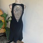 THEIA Sleeveless Beaded Sequin Black Dress Size 6 Photo 9