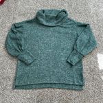 Anthropologie Maeve green knit turtleneck sweater size SP Photo 4