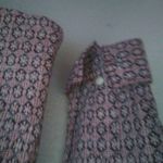 Panhandle S Western Pearl Snap Cowgirl Fitted Cotton Shirt in Pink Pattern Red Photo 6