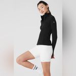 Alo Yoga NWT  Alosoft 1/2 Zip Rapid Pullover Black Size XS Photo 2