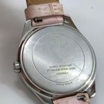 Guess ladies Quartz analog rhinestones 37mm silver tone case pink band runs Photo 5